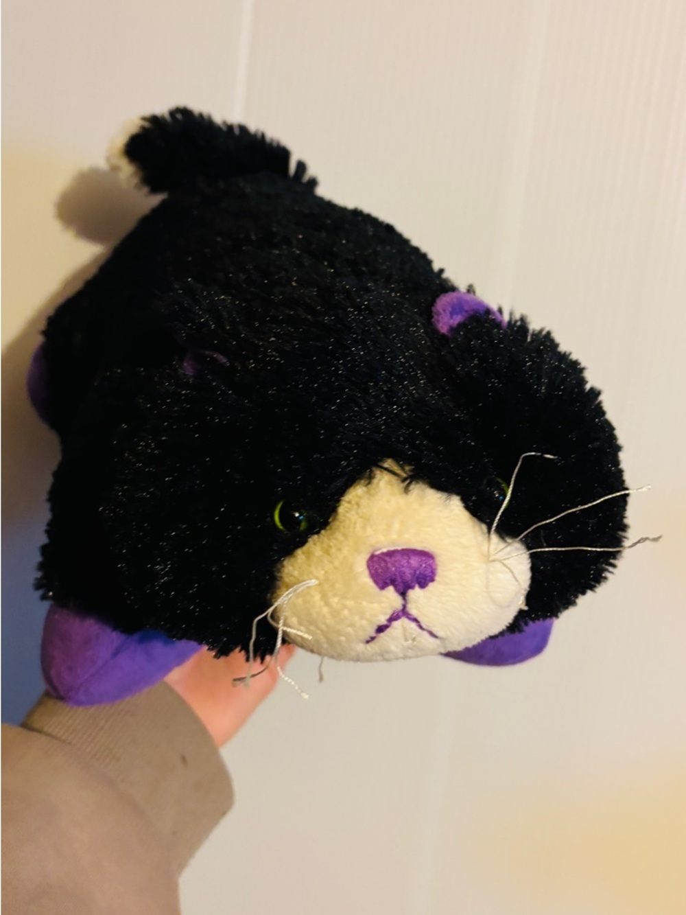 Pillow Black & Purple Cat Small kids Toy